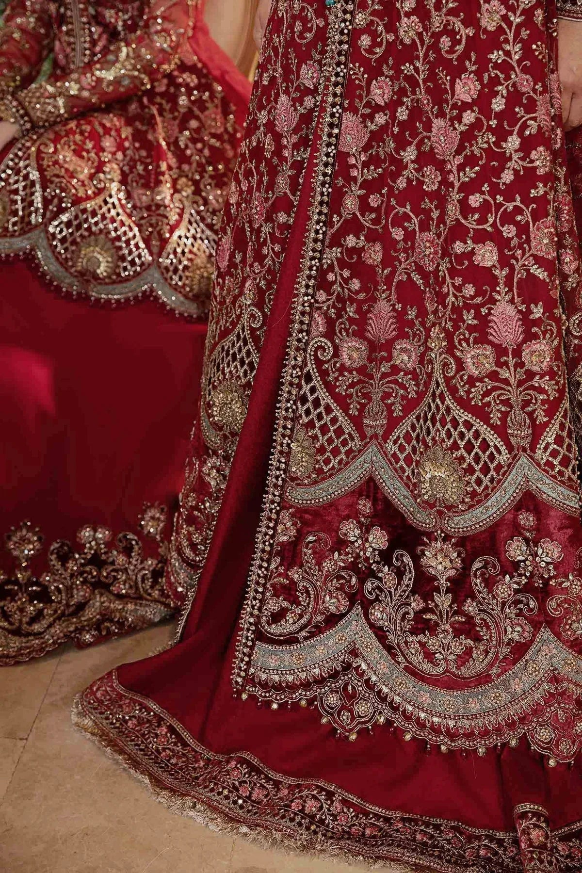 MARIA B__3 Piece Embroidered Organza Suit | BD-2908 - Aqsa Fabrics