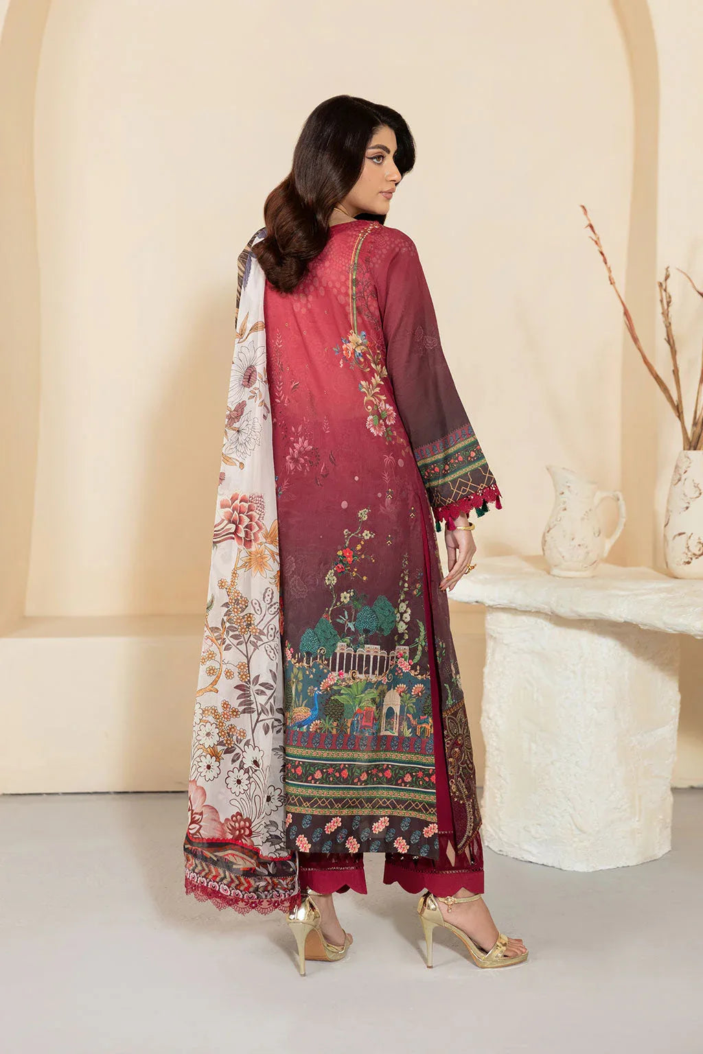 Ramsha | Mashaal Luxury Lawn | L-1303 - Aqsa Fabrics
