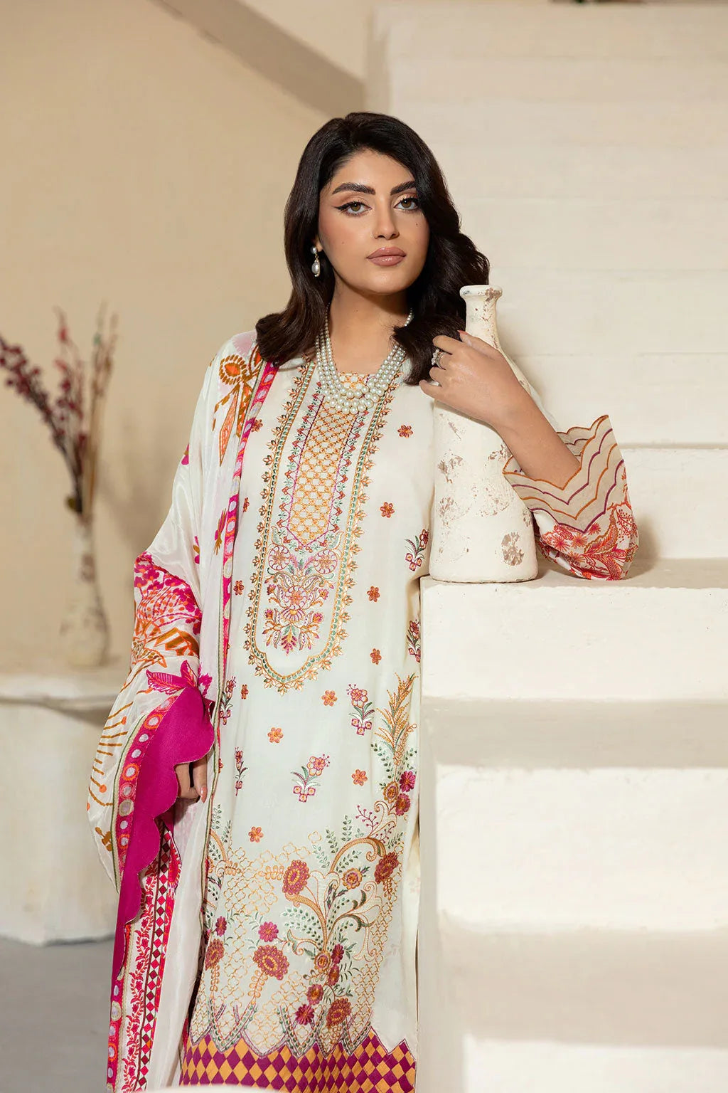 Ramsha | Mashaal Luxury Lawn | L-1308 - Aqsa Fabrics
