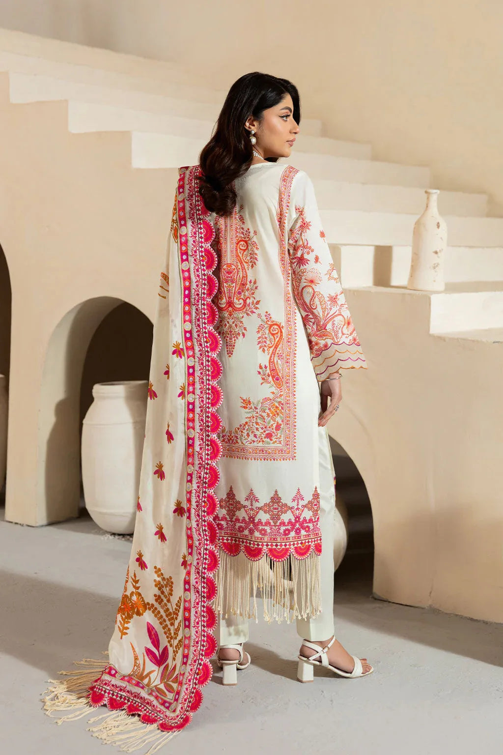 Ramsha | Mashaal Luxury Lawn | L-1308 - Aqsa Fabrics