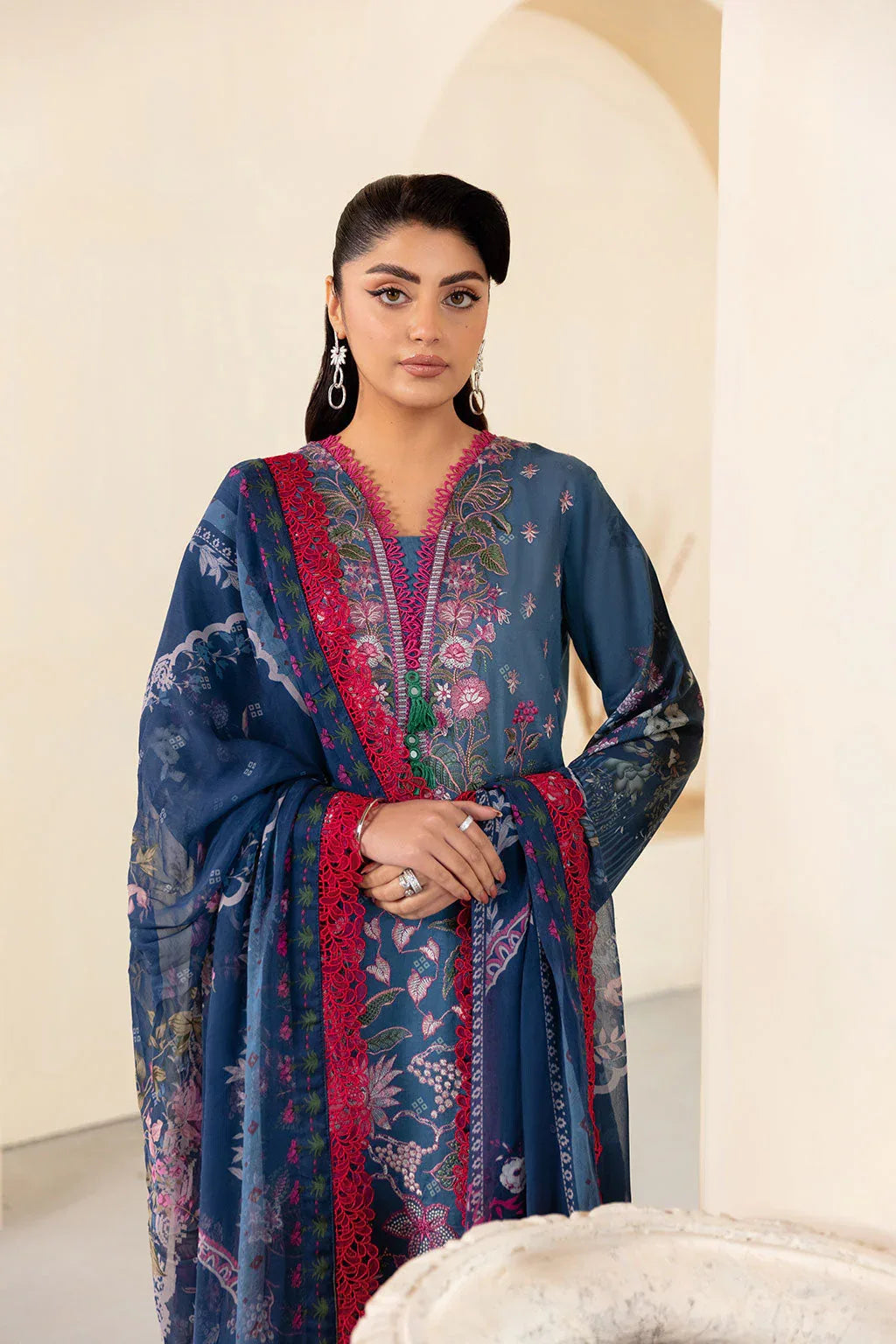 Ramsha | Mashaal Luxury Lawn | L-1305 - Aqsa Fabrics