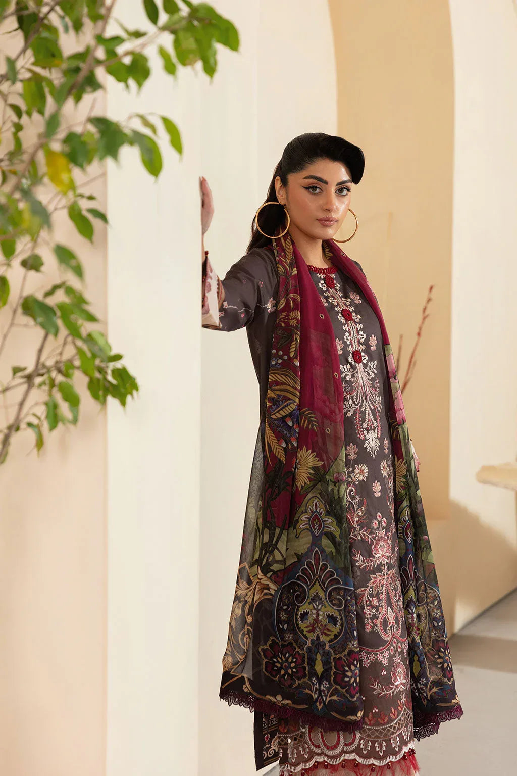 Ramsha | Mashaal Luxury Lawn | L-1309 - Aqsa Fabrics