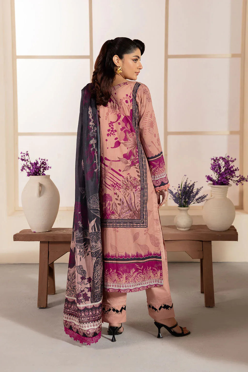 Ramsha | Mashaal Luxury Lawn | L-1306 - Aqsa Fabrics