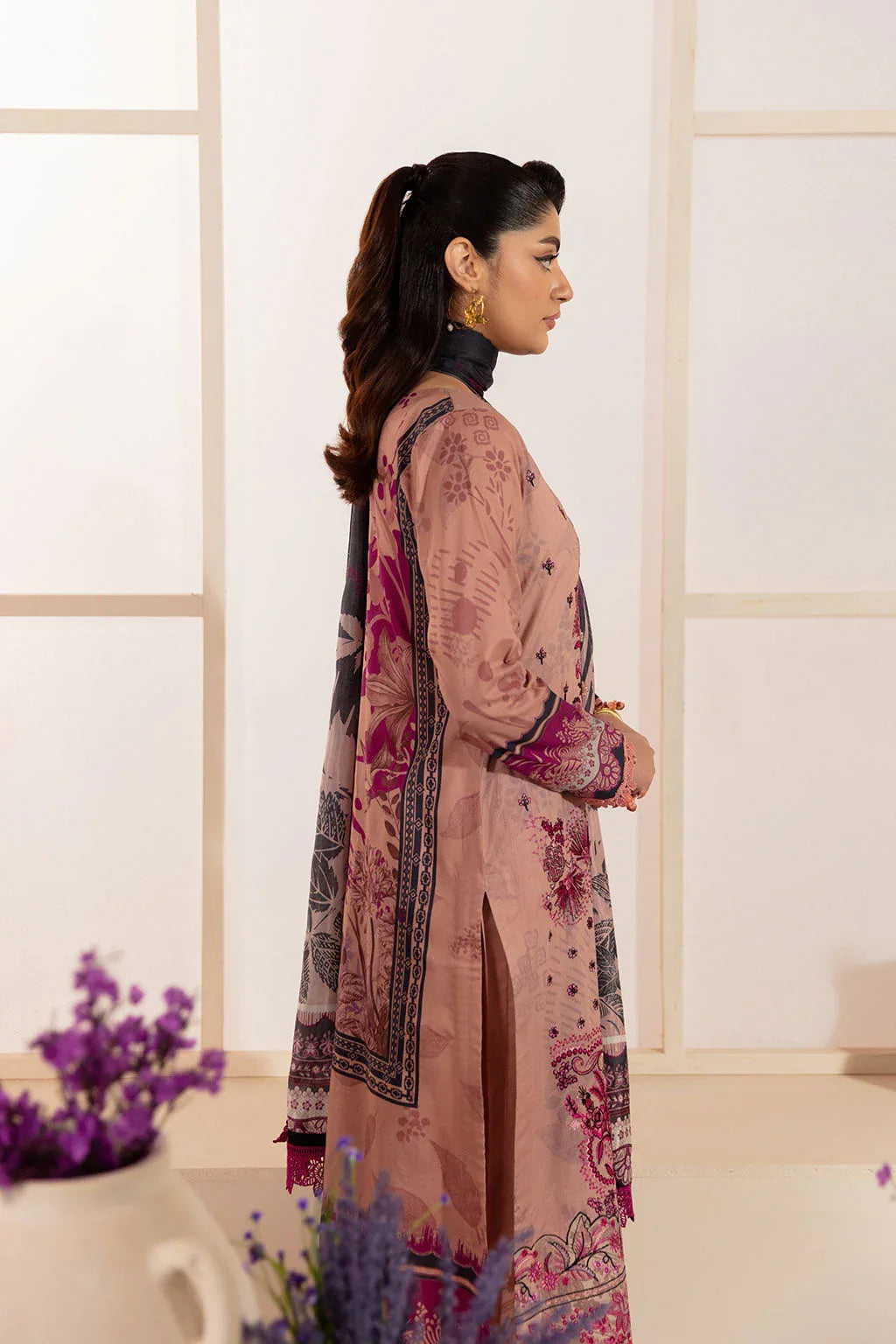 Ramsha | Mashaal Luxury Lawn | L-1306 - Aqsa Fabrics