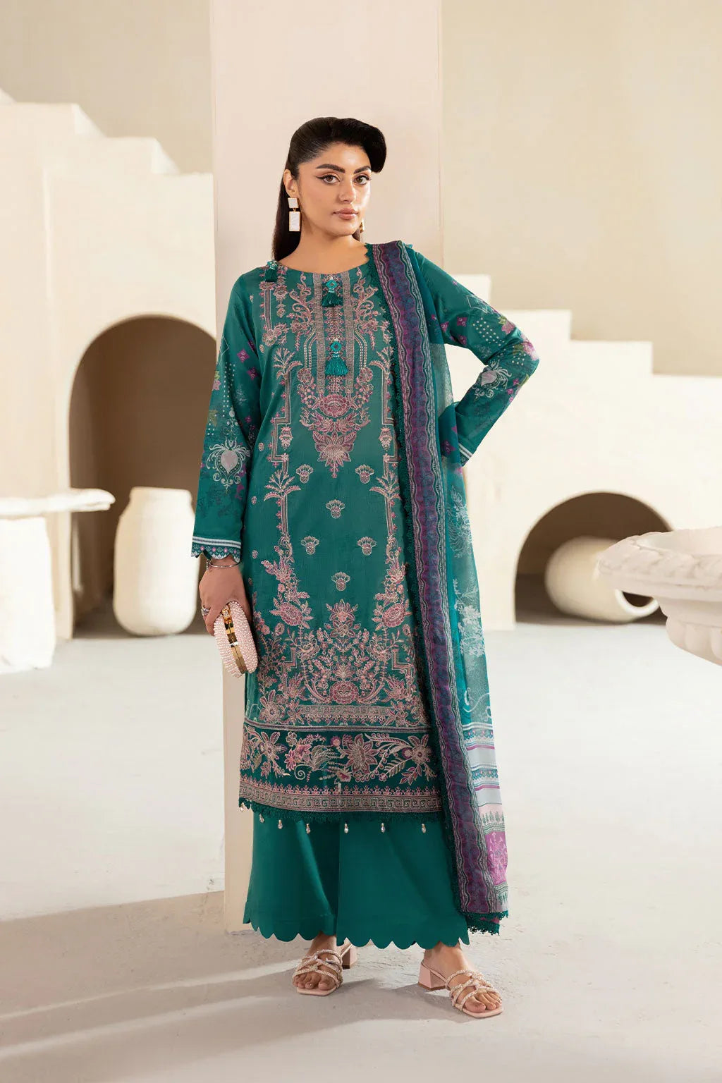 Ramsha | Mashaal Luxury Lawn | L-1310 - Aqsa Fabrics