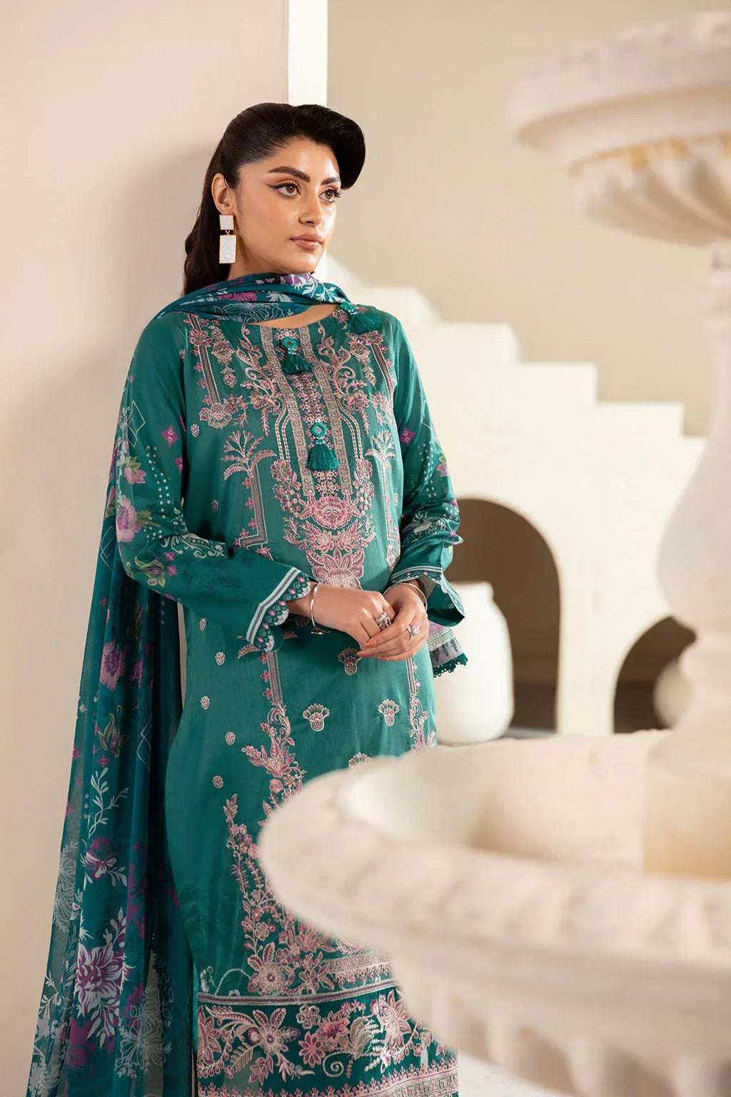 Ramsha | Mashaal Luxury Lawn | L-1310 - Aqsa Fabrics