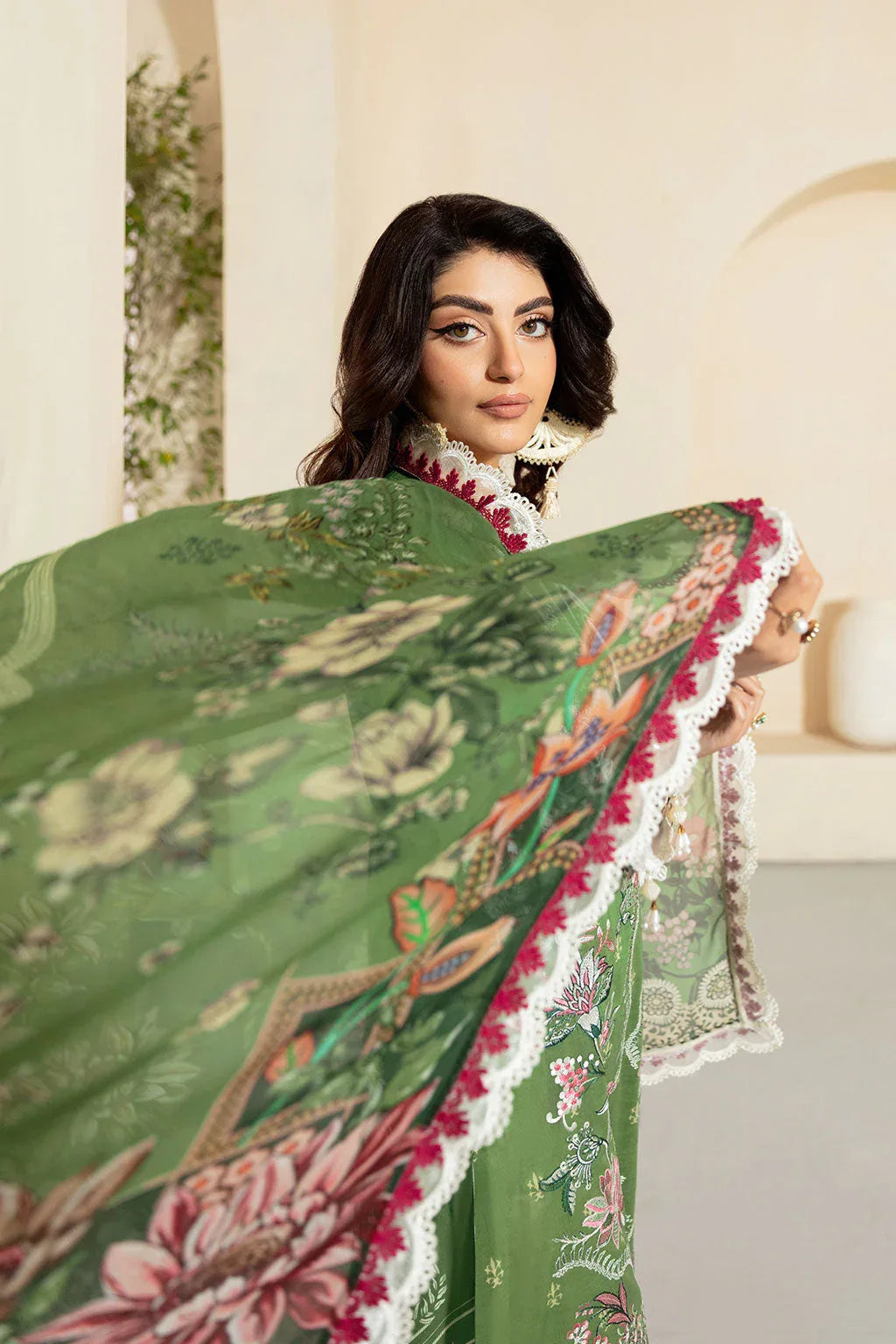 Ramsha | Mashaal Luxury Lawn | L-1307 - Aqsa Fabrics