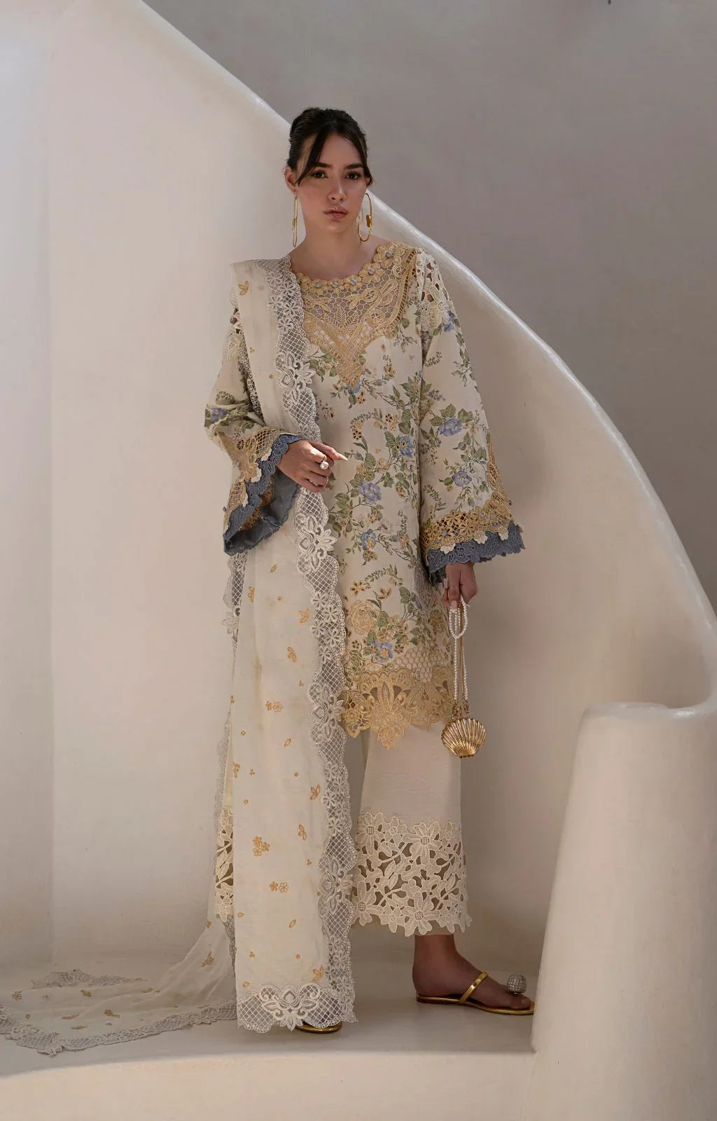 AJR Couture | Printakari Lawn 25 | Maze - Aqsa Fabrics