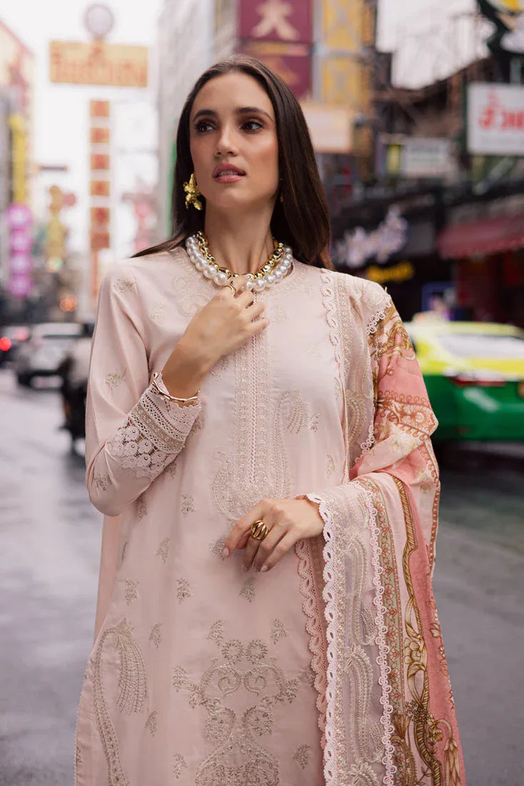 Marjjan | Carnation Lawn | MBL-15 A (PINK) - Aqsa Fabrics