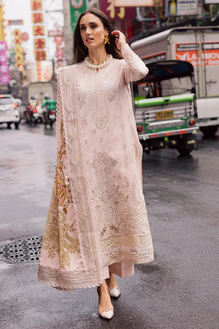 Marjjan | Carnation Lawn | MBL-15 A (PINK) - Aqsa Fabrics