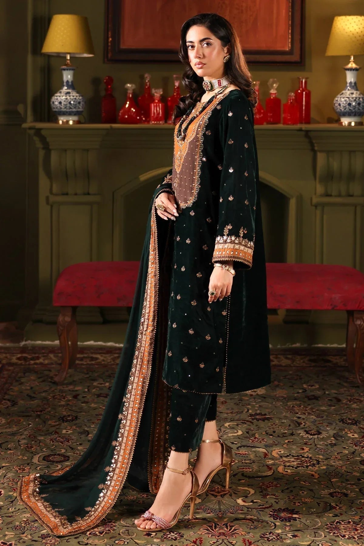 Charizma | Signora Velvet | VELVET CVT4-10 - Aqsa Fabrics