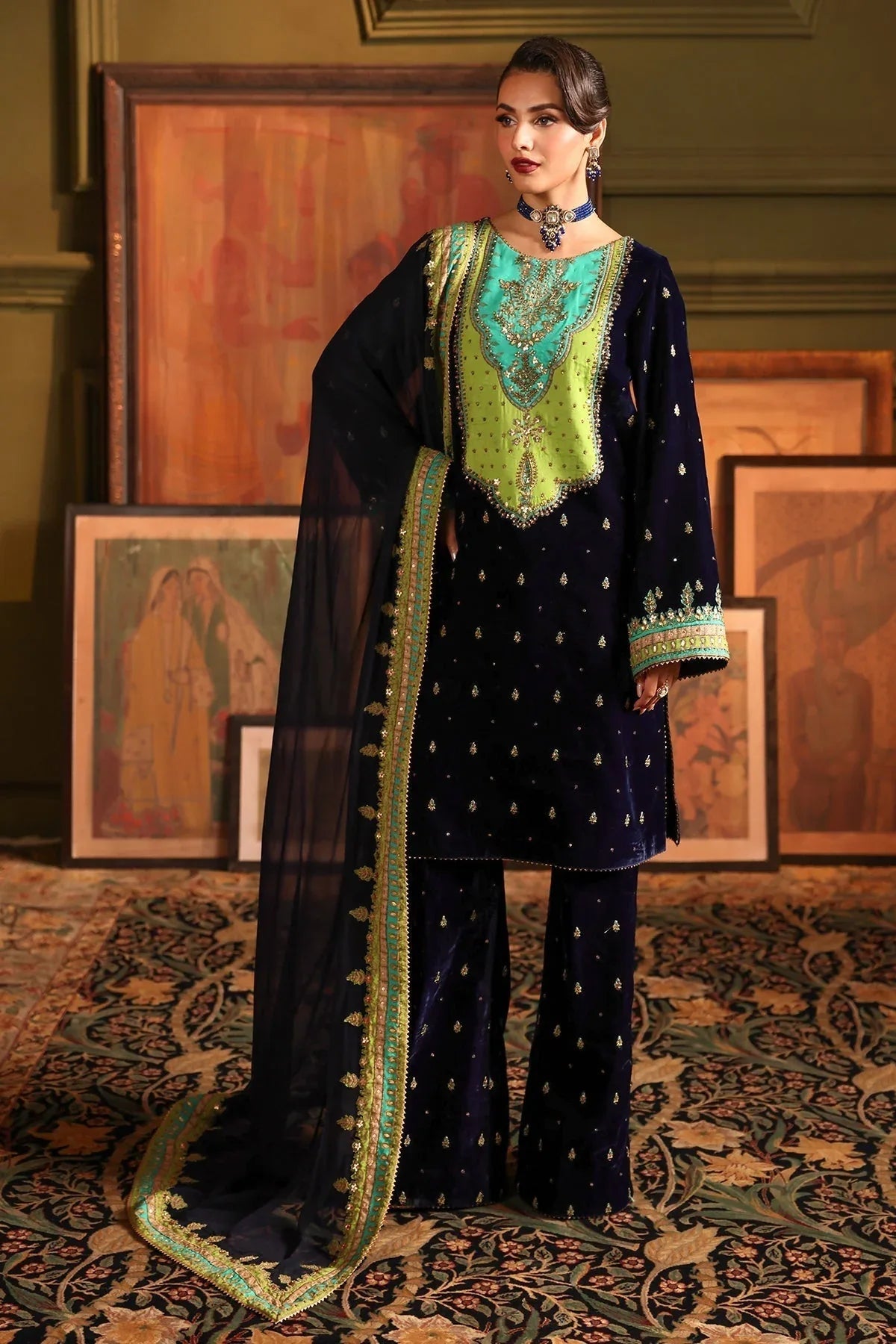 Charizma | Signora Velvet | VELVET CVT4-15 - Aqsa Fabrics