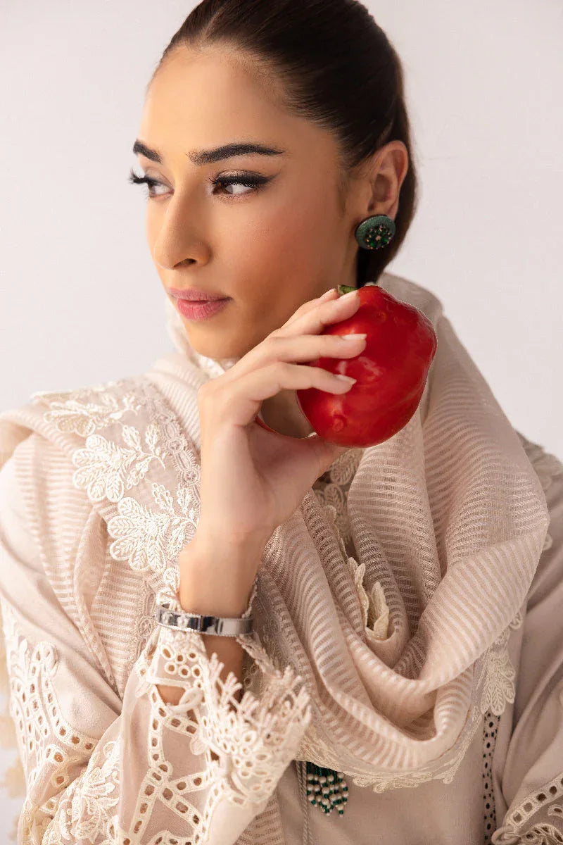 Qalamkar | Basic Pret 25 | KT-03 Naire - Aqsa Fabrics