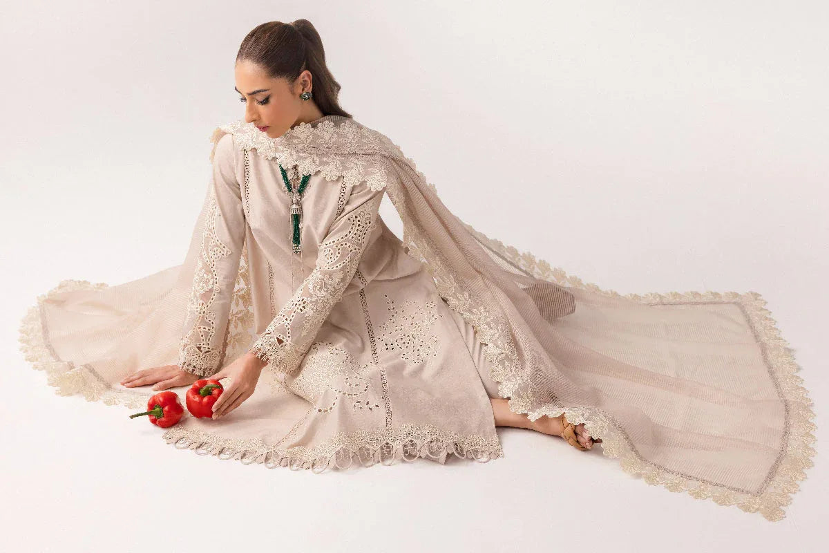 Qalamkar | Basic Pret 25 | KT-03 Naire - Aqsa Fabrics