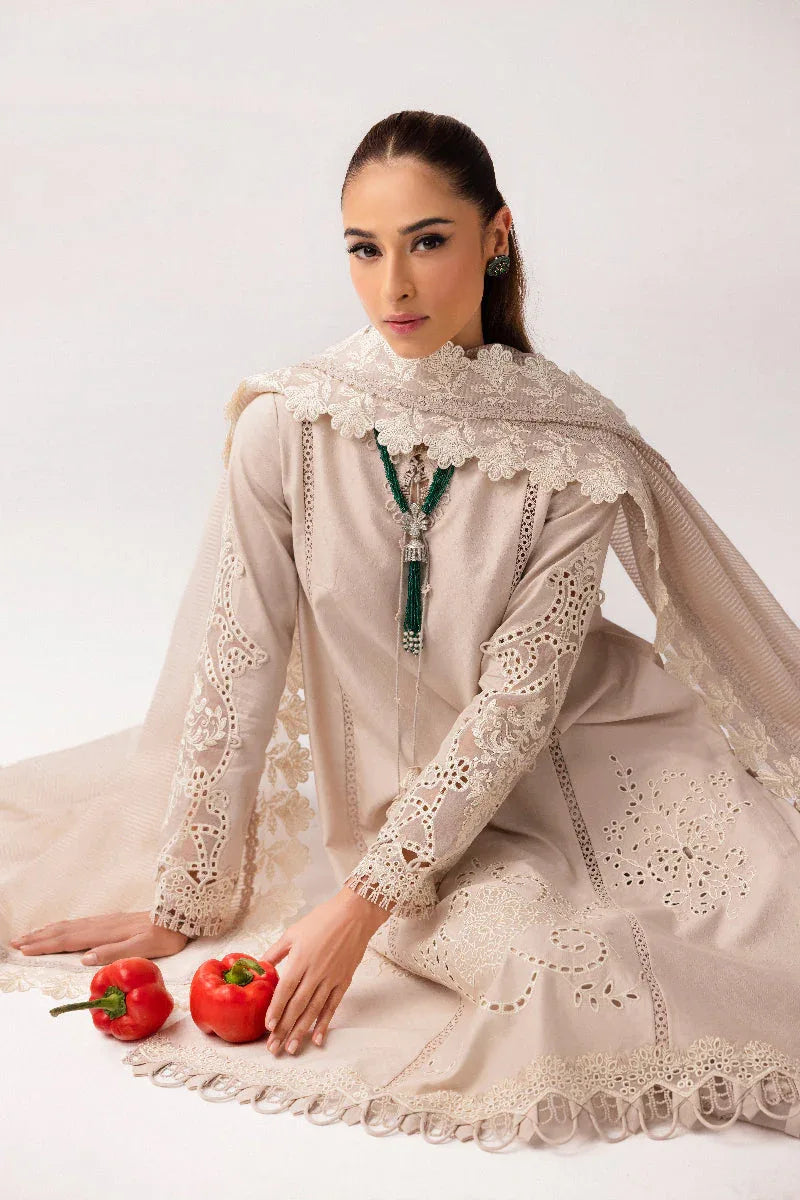 Qalamkar | Basic Pret 25 | KT-03 Naire - Aqsa Fabrics