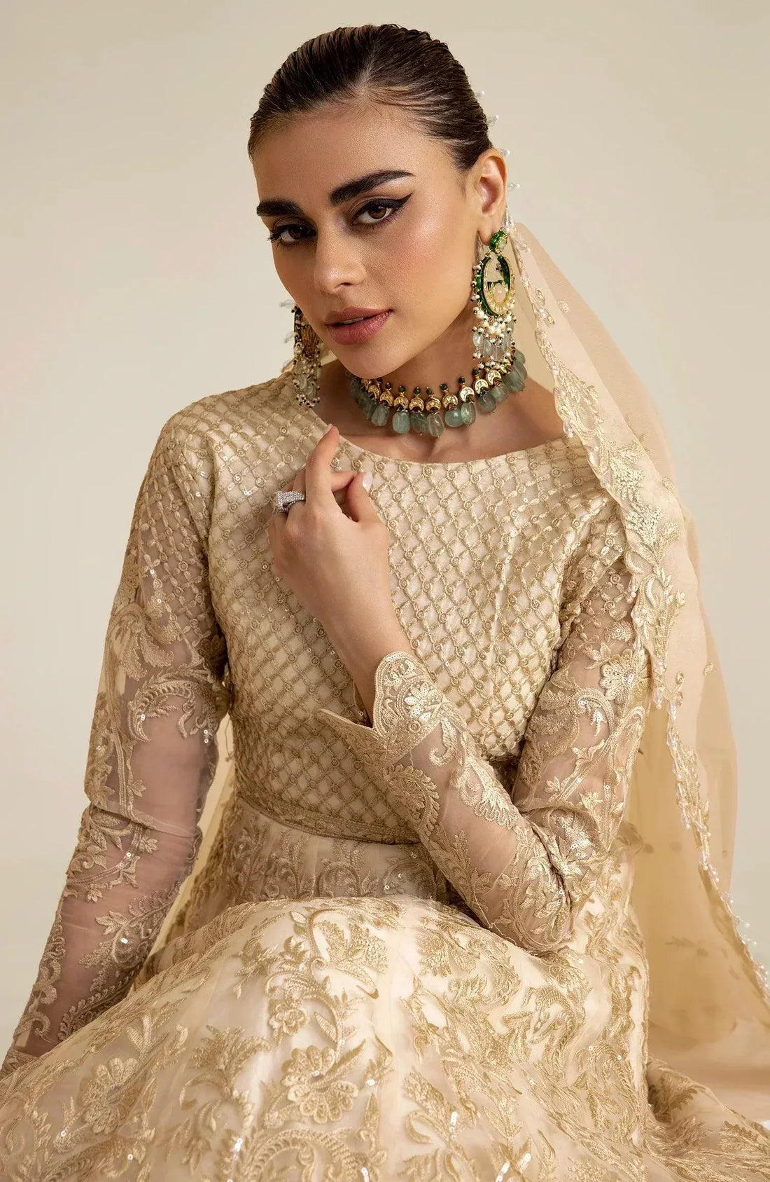 Maryum N Maria | The Brides 23 | Shroom (MS23-538) - Aqsa Fabrics
