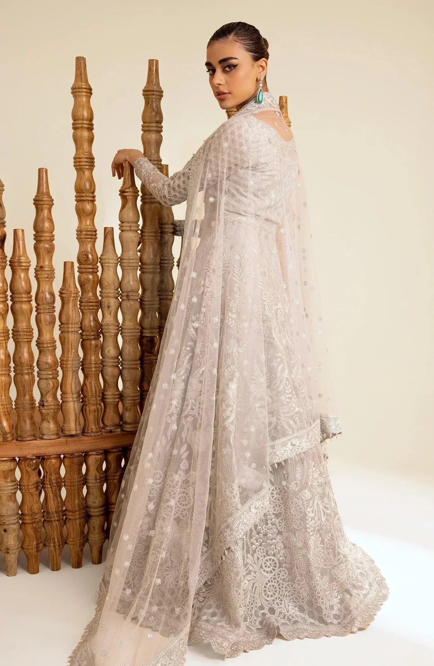 Maryum N Maria | The Brides 23 | Silver Thorn (MS23-535) - Aqsa Fabrics