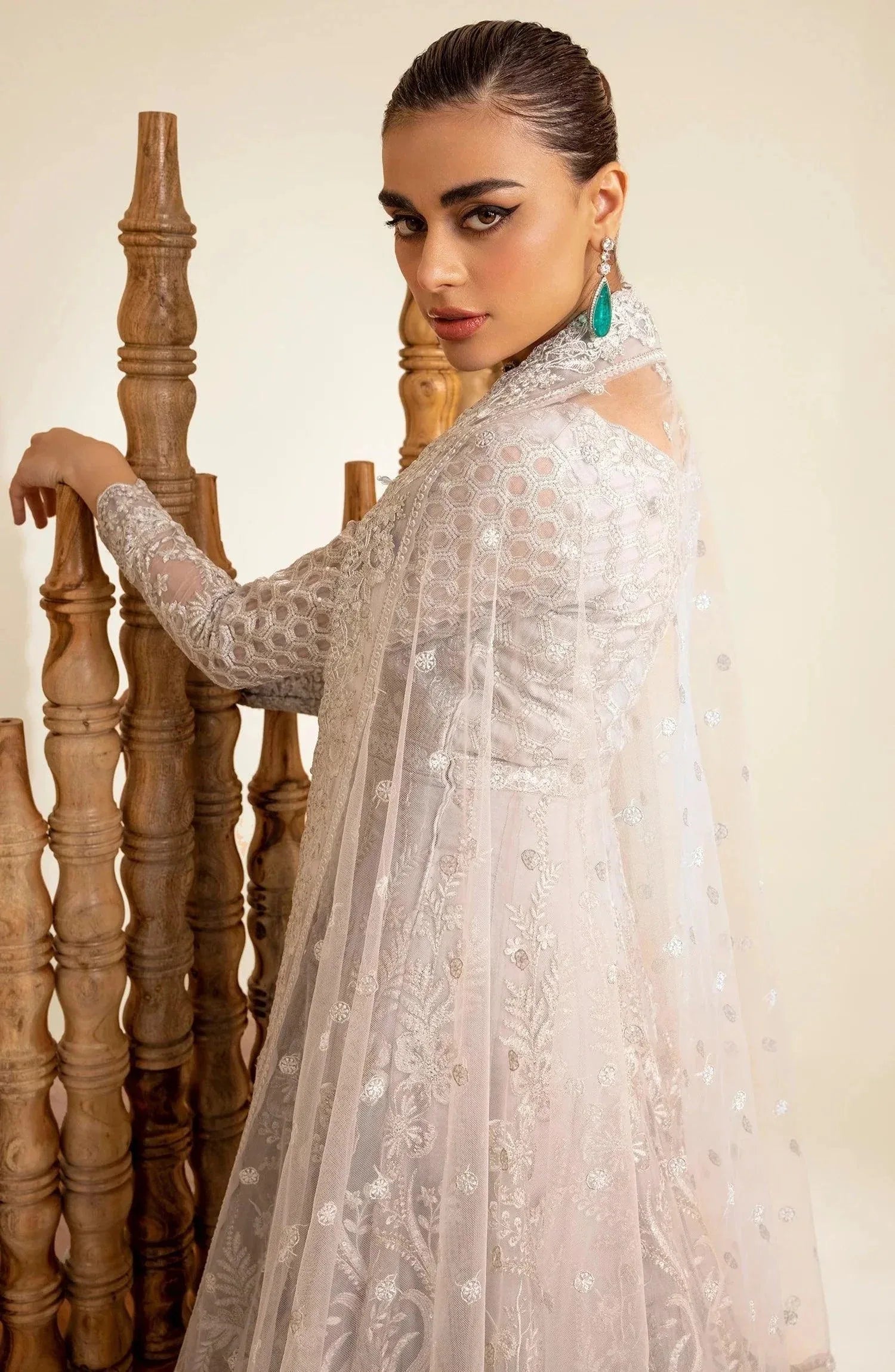 Maryum N Maria | The Brides 23 | Silver Thorn (MS23-535) - Aqsa Fabrics