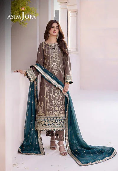 Asim Jofa | Dhanak Rang Collection | AJCF-30 - Aqsa Fabrics