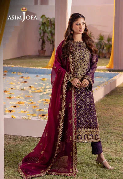 Asim Jofa | Dhanak Rang Collection | AJCF-02 - Aqsa Fabrics