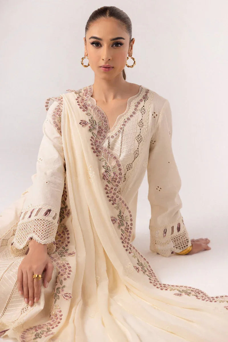 Qalamkar | Basic Pret 25 | KT-01 Lverah - Aqsa Fabrics