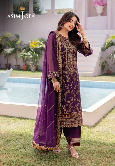 Asim Jofa | Dhanak Rang Collection | AJCF-08 - Aqsa Fabrics