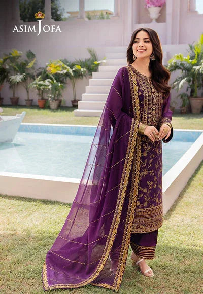 Asim Jofa | Dhanak Rang Collection | AJCF-08 - Aqsa Fabrics