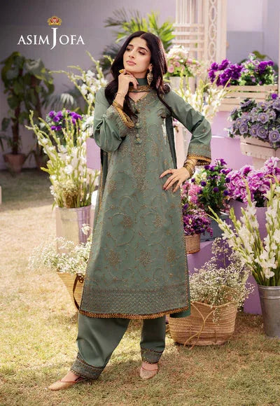Asim Jofa | Dhanak Rang Collection | AJCF-15 - Aqsa Fabrics