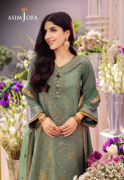 Asim Jofa | Dhanak Rang Collection | AJCF-15 - Aqsa Fabrics