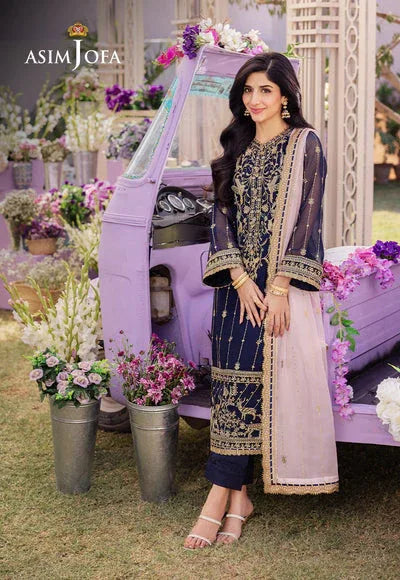 Asim Jofa | Dhanak Rang Collection | AJCF-09 - Aqsa Fabrics