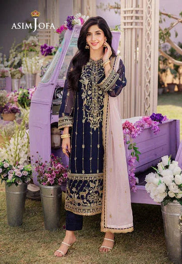 Asim Jofa | Dhanak Rang Collection | AJCF-09 - Aqsa Fabrics