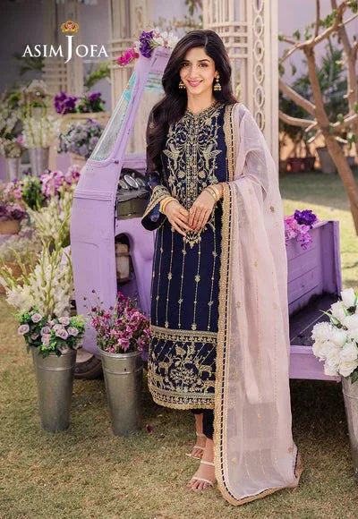 Asim Jofa | Dhanak Rang Collection | AJCF-09 - Aqsa Fabrics