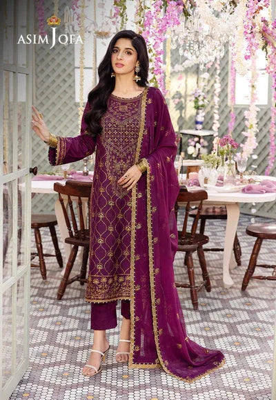 Asim Jofa | Dhanak Rang Collection | AJCF-07 - Aqsa Fabrics