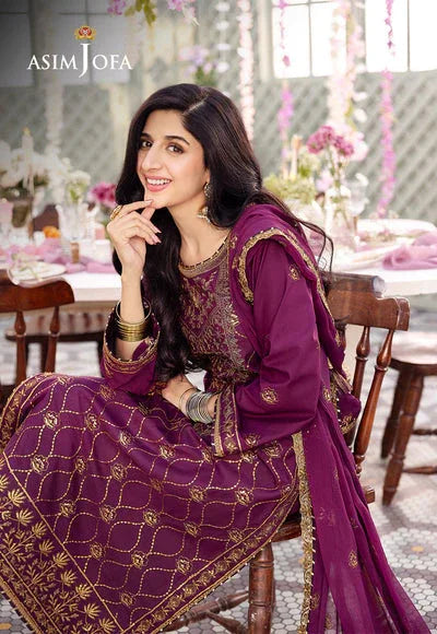 Asim Jofa | Dhanak Rang Collection | AJCF-07 - Aqsa Fabrics