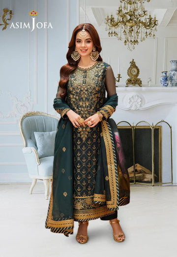 Asim Jofa | festive luxe | AJEM-25 - Aqsa Fabrics