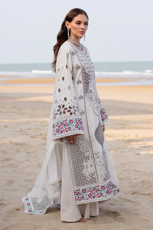 Marjjan | Mavi Lawn | MLL-21 A (SILVER SKIN) - Aqsa Fabrics