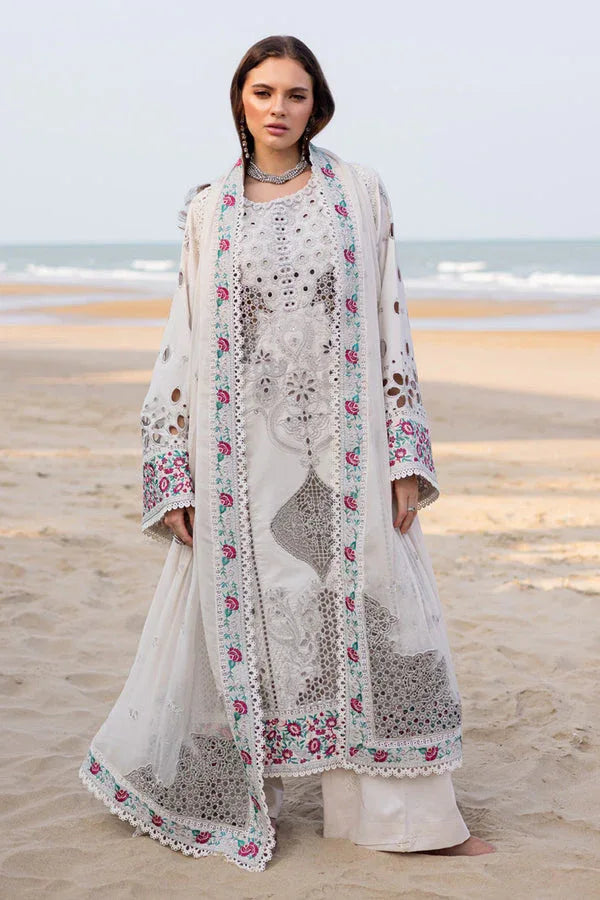 Marjjan | Mavi Lawn | MLL-21 A (SILVER SKIN) - Aqsa Fabrics