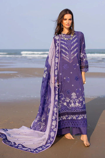 Marjjan | Mavi Lawn | MLL-22 A (PURPLE) - Aqsa Fabrics