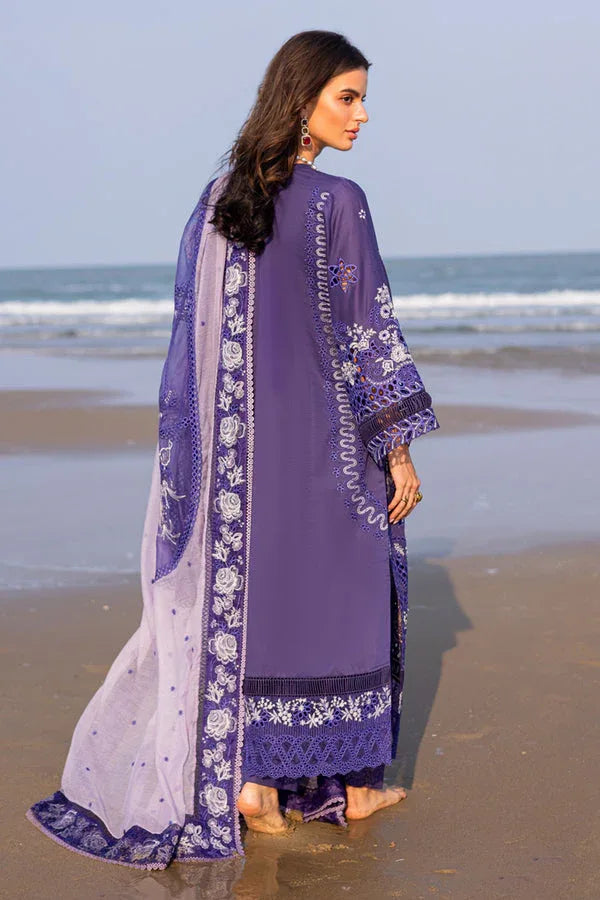 Marjjan | Mavi Lawn | MLL-22 A (PURPLE) - Aqsa Fabrics
