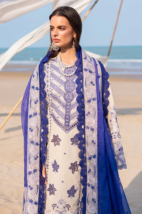 Marjjan | Mavi Lawn | MLL-22 B (SKIN) - Aqsa Fabrics