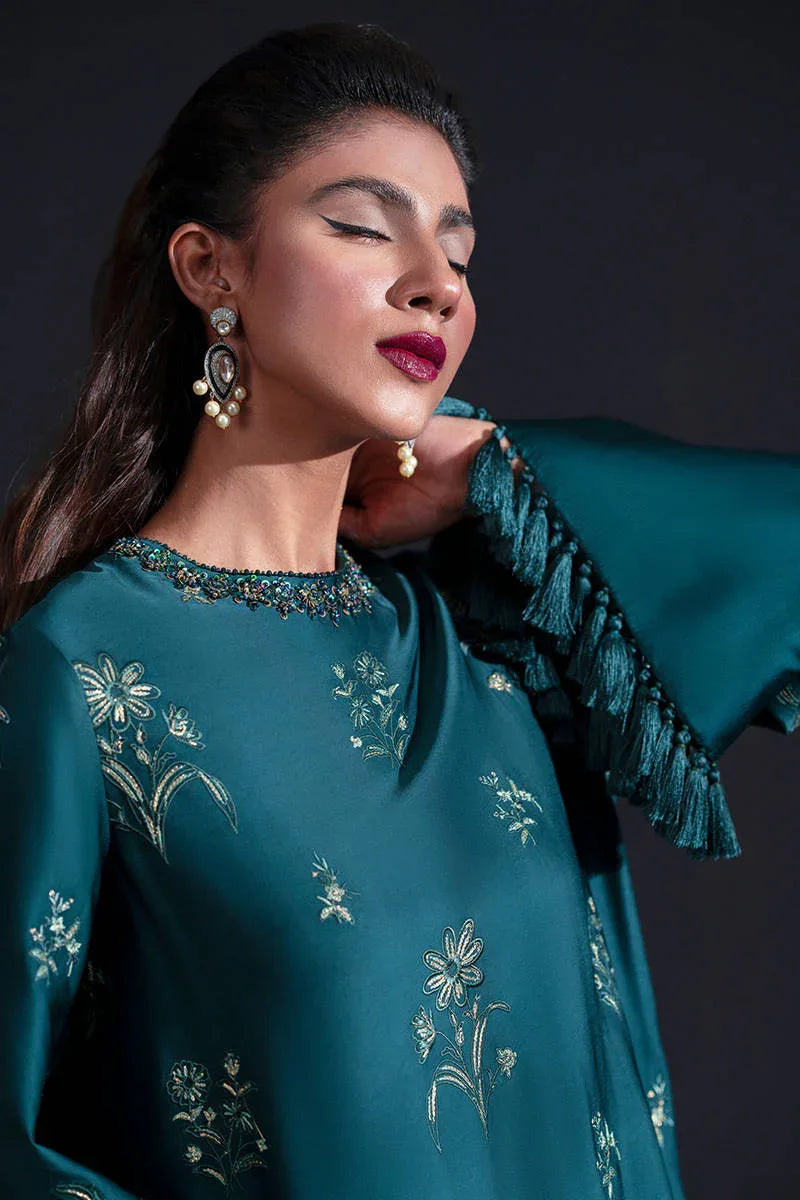 MNR | Chai Coffee Luxury Pret | Jade Moon - Aqsa Fabrics