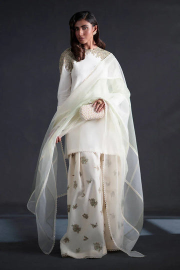 MNR | Chai Coffee Luxury Pret | Mint To Be - Aqsa Fabrics