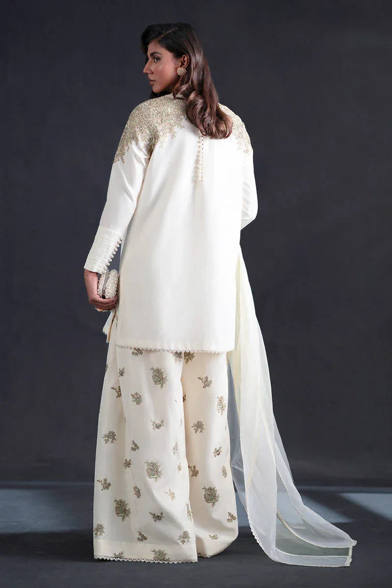 MNR | Chai Coffee Luxury Pret | Mint To Be - Aqsa Fabrics