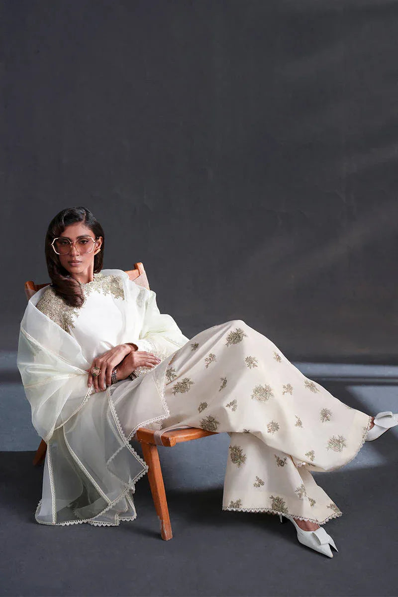 MNR | Chai Coffee Luxury Pret | Mint To Be - Aqsa Fabrics