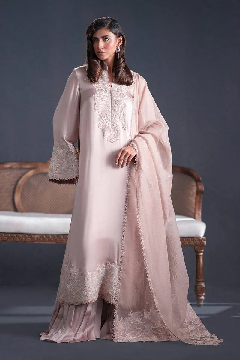 MNR | Chai Coffee Luxury Pret | Tea Rose - Aqsa Fabrics