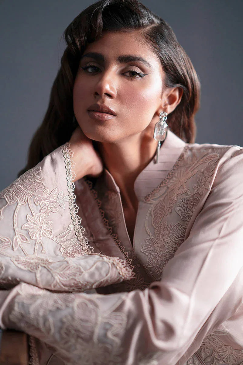 MNR | Chai Coffee Luxury Pret | Tea Rose - Aqsa Fabrics