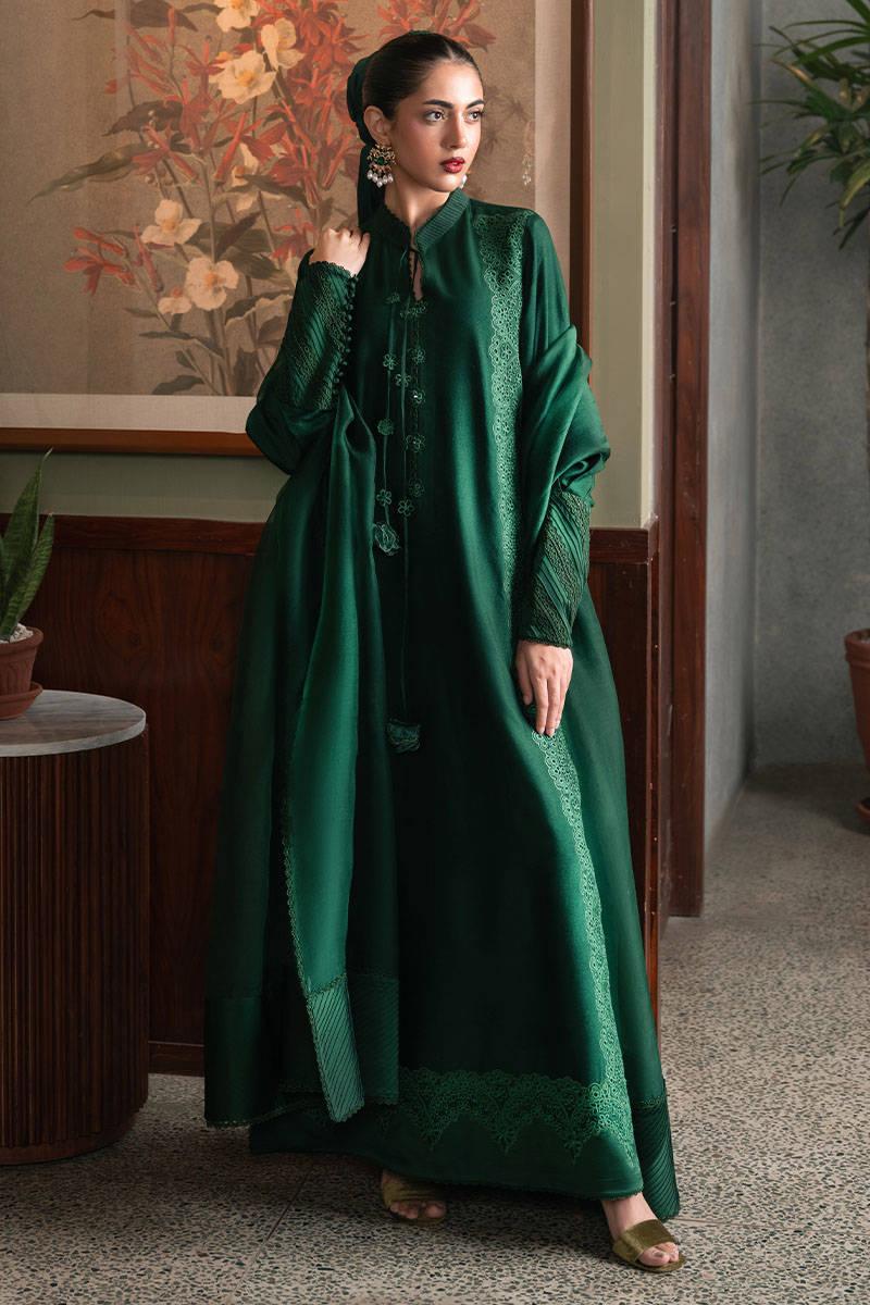 MNR | Chaye Coffee Luxury Pret | Aurora Emerald - Aqsa Fabrics