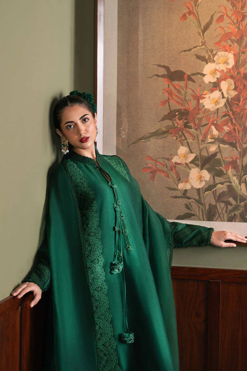 MNR | Chaye Coffee Luxury Pret | Aurora Emerald - Aqsa Fabrics