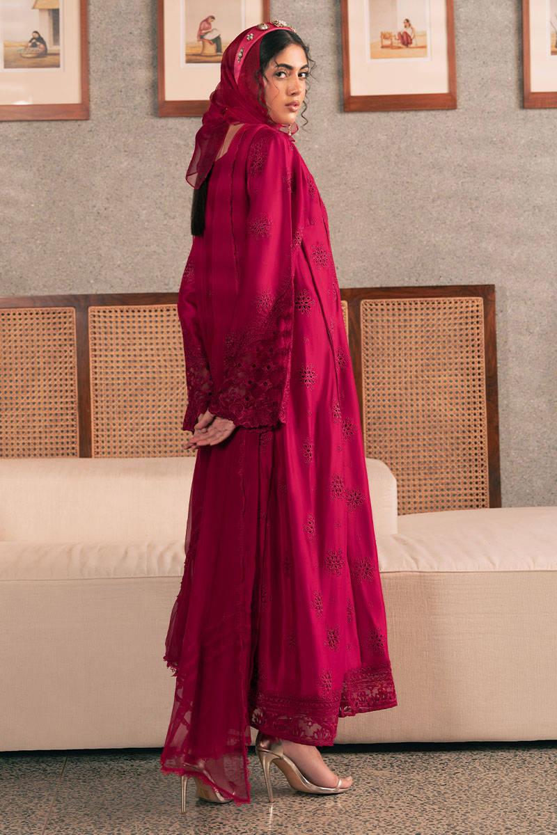 MNR | Chaye Coffee Luxury Pret | Garnet Glow - Aqsa Fabrics