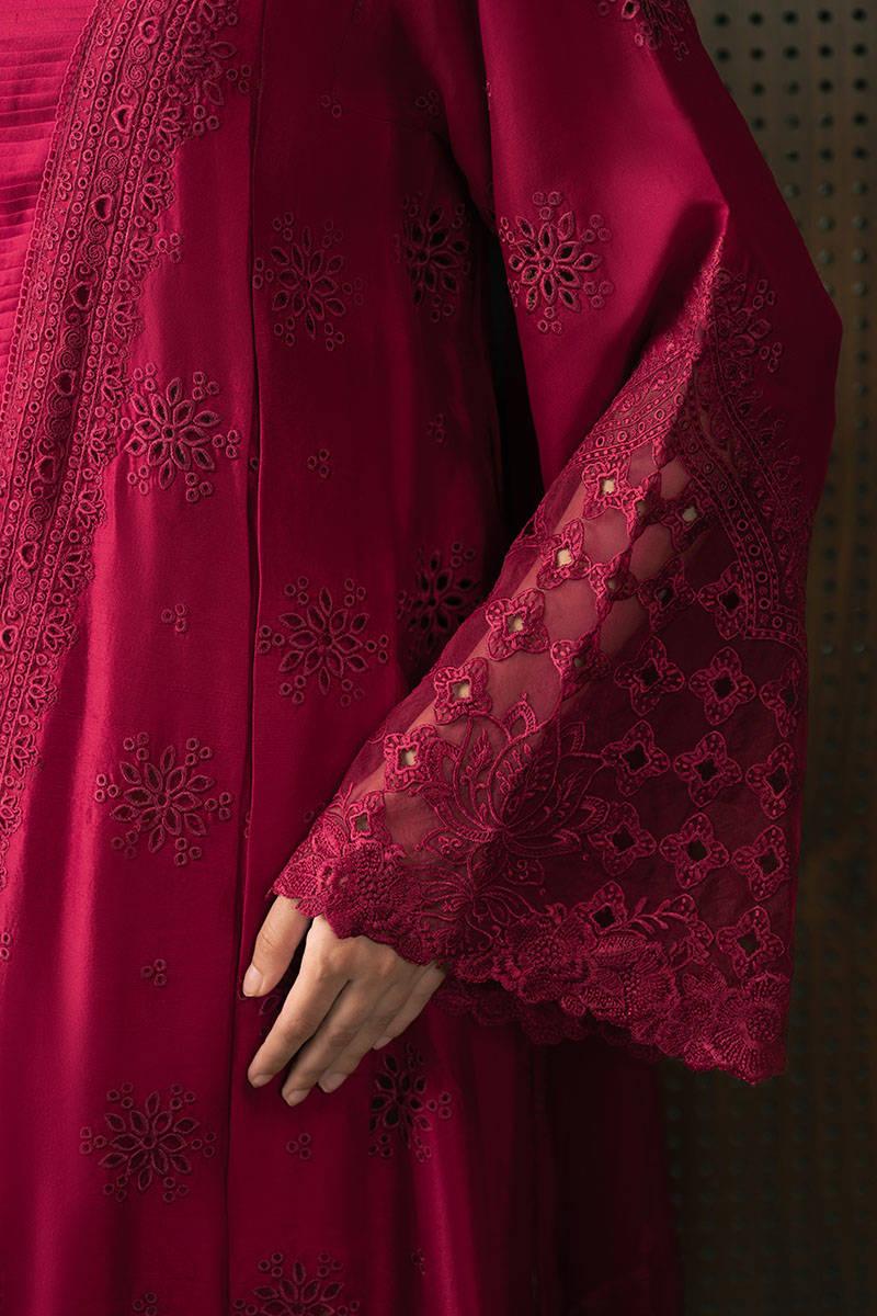 MNR | Chaye Coffee Luxury Pret | Garnet Glow - Aqsa Fabrics